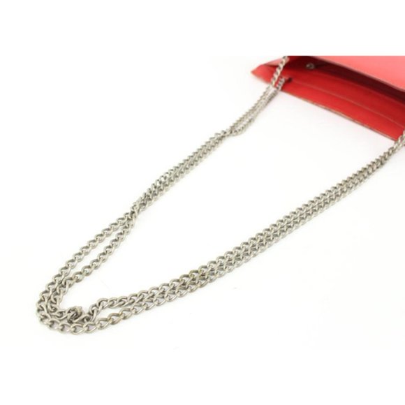 Chanel Red Holographic CC Logo Chain Tote Hologram Bag 4ck726a - Picture 7 of 12